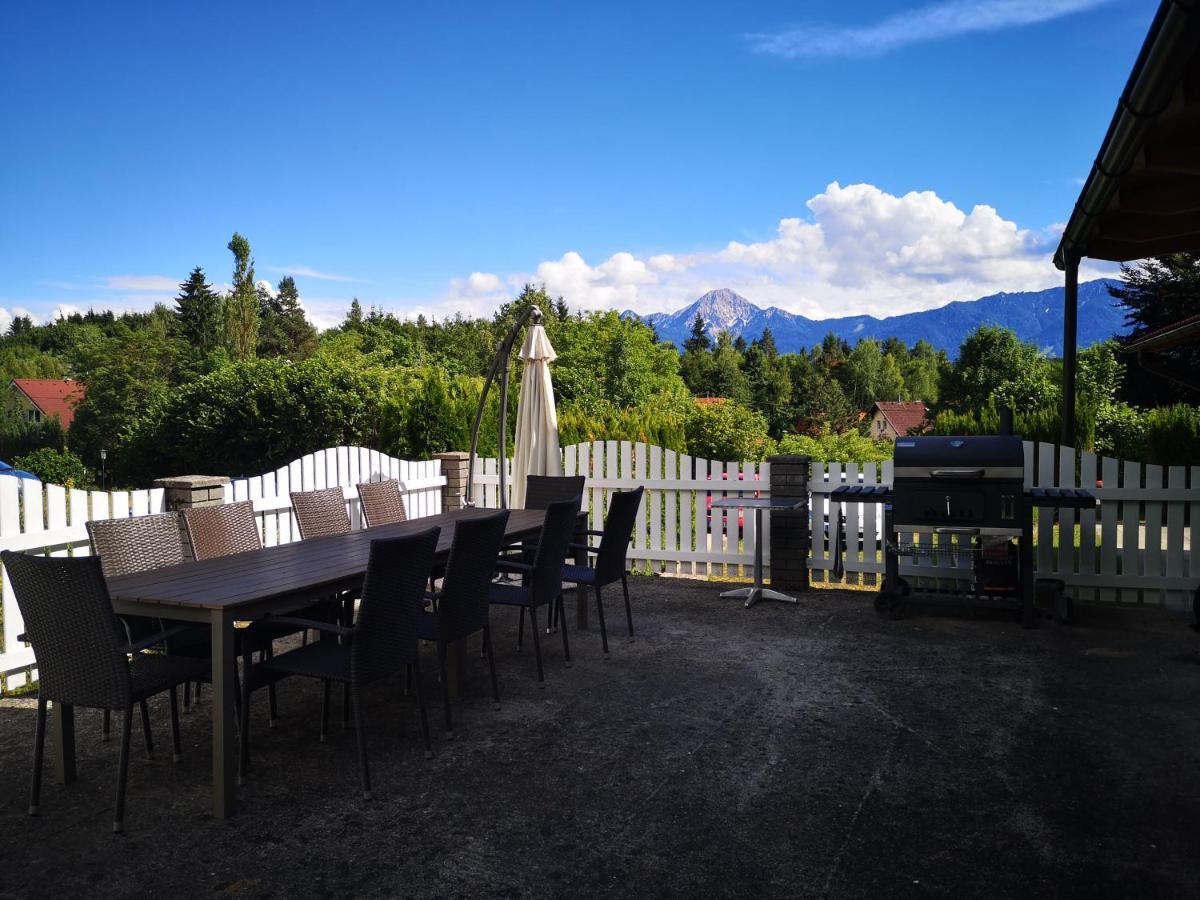 Ferienwohnung Haus Im Grünen Villach Exterior foto